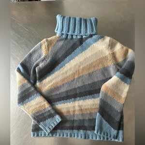 SEEN ON Gilmore Girls, Matilda Djerf vintage chunky knit blue turtleneck sweater